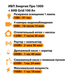 ИБП для котла Энергия Про 1000 + Аккумулятор Grid 100 Ah 12 v (700Вт - 78мин) - ИБП и АКБ - ИБП для котлов - Магазин сварочных аппаратов, сварочных инверторов, мотопомп, двигателей для мотоблоков ПроЭлектроТок